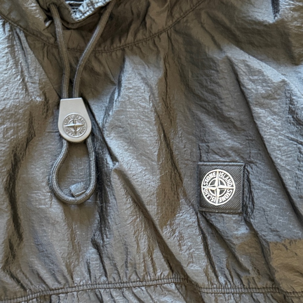 Stone Island Charcoal Jacket with Logo Patch